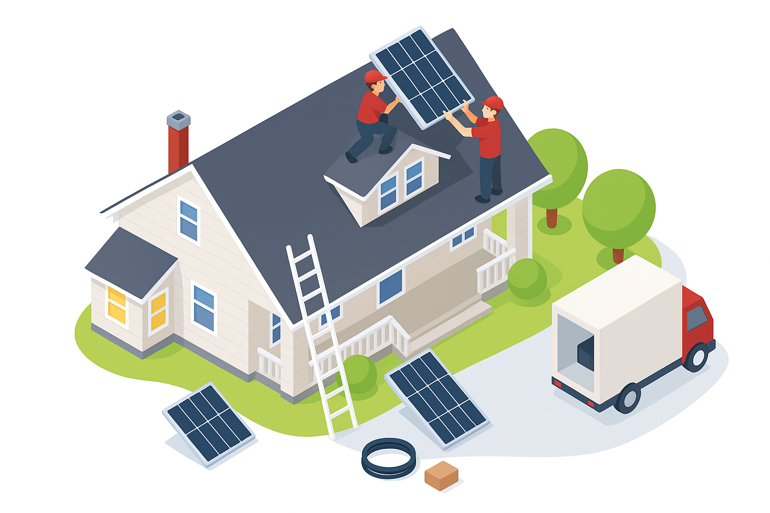 Panneaux photovoltaïques toit